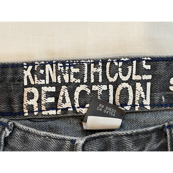 Kenneth Cole Reaction Womens Jeans Super Slim Straight Leg Black Size 32x30 - Picture 4 of 12